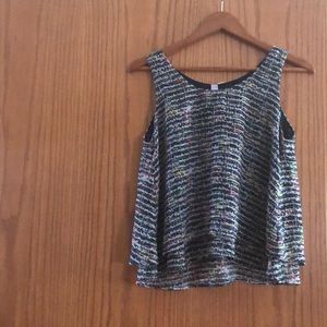 Ayla multicolored dule layered tank